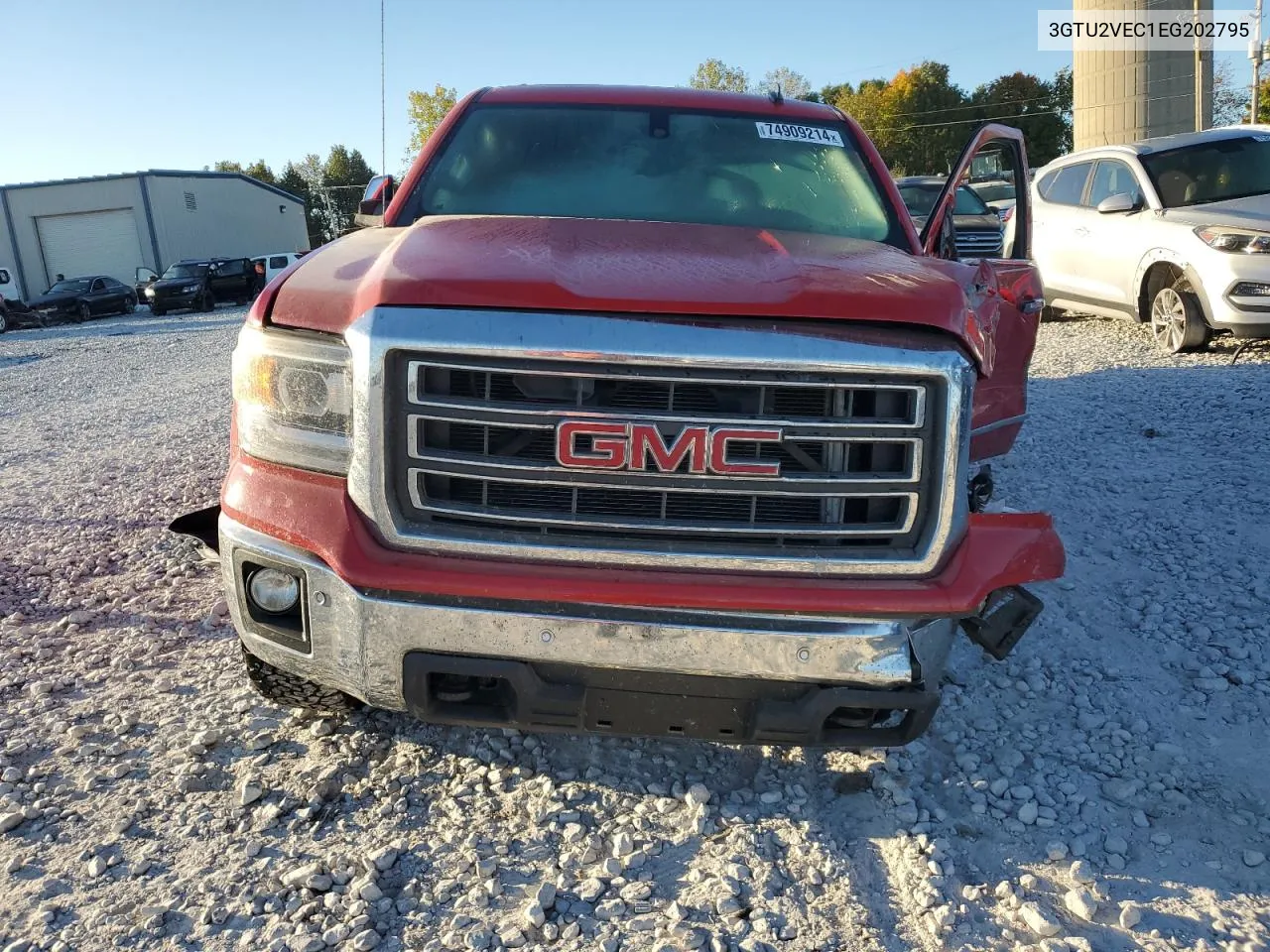 2014 GMC Sierra K1500 Slt VIN: 3GTU2VEC1EG202795 Lot: 74909214