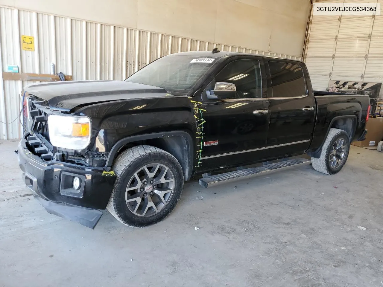 2014 GMC Sierra K1500 Slt VIN: 3GTU2VEJ0EG534368 Lot: 74909314