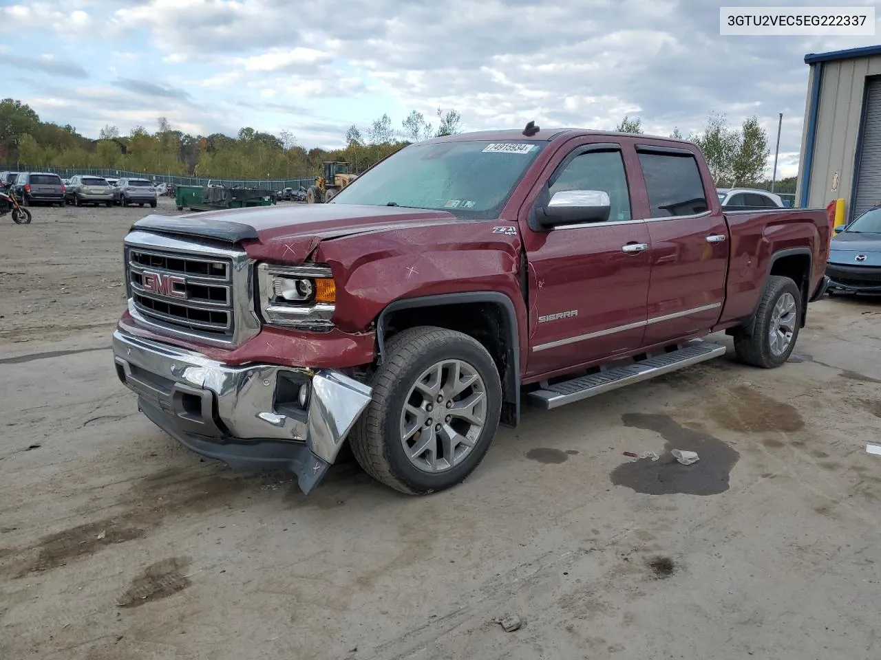 2014 GMC Sierra K1500 Slt VIN: 3GTU2VEC5EG222337 Lot: 74915934