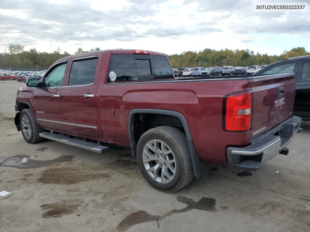 2014 GMC Sierra K1500 Slt VIN: 3GTU2VEC5EG222337 Lot: 74915934