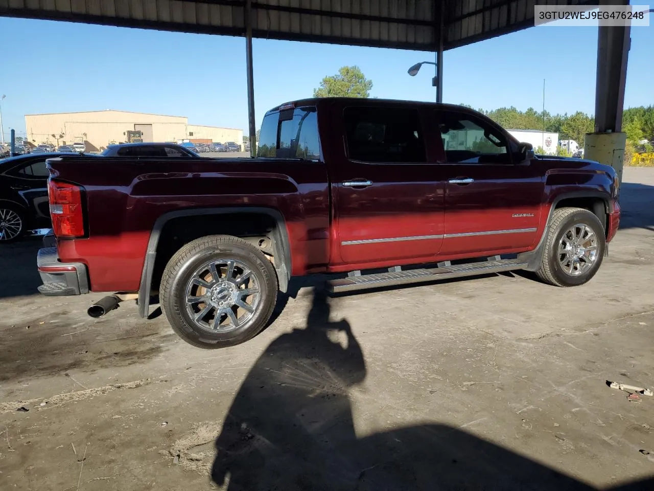 2014 GMC Sierra K1500 Denali VIN: 3GTU2WEJ9EG476248 Lot: 75028864