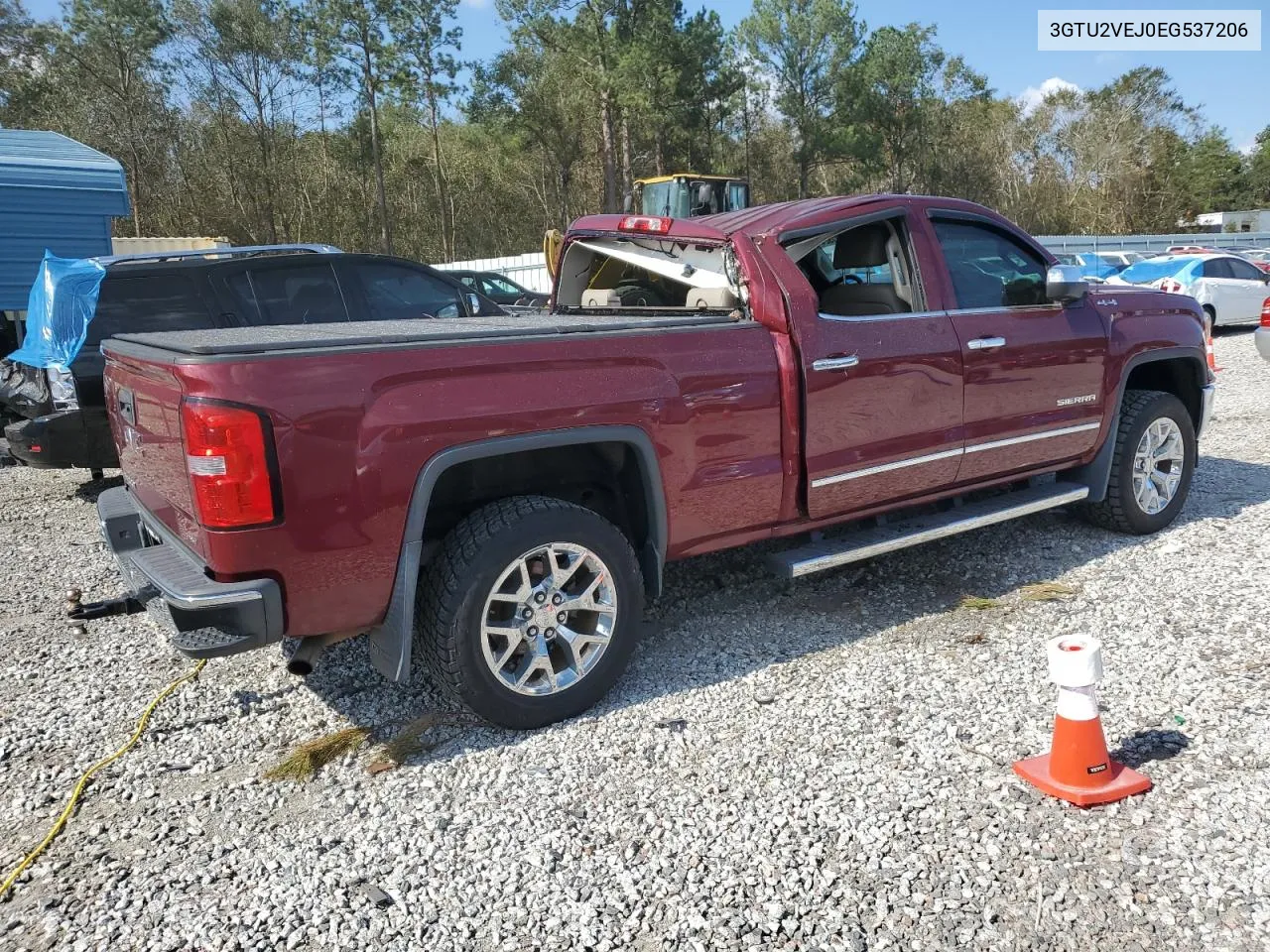 2014 GMC Sierra K1500 Slt VIN: 3GTU2VEJ0EG537206 Lot: 75041924