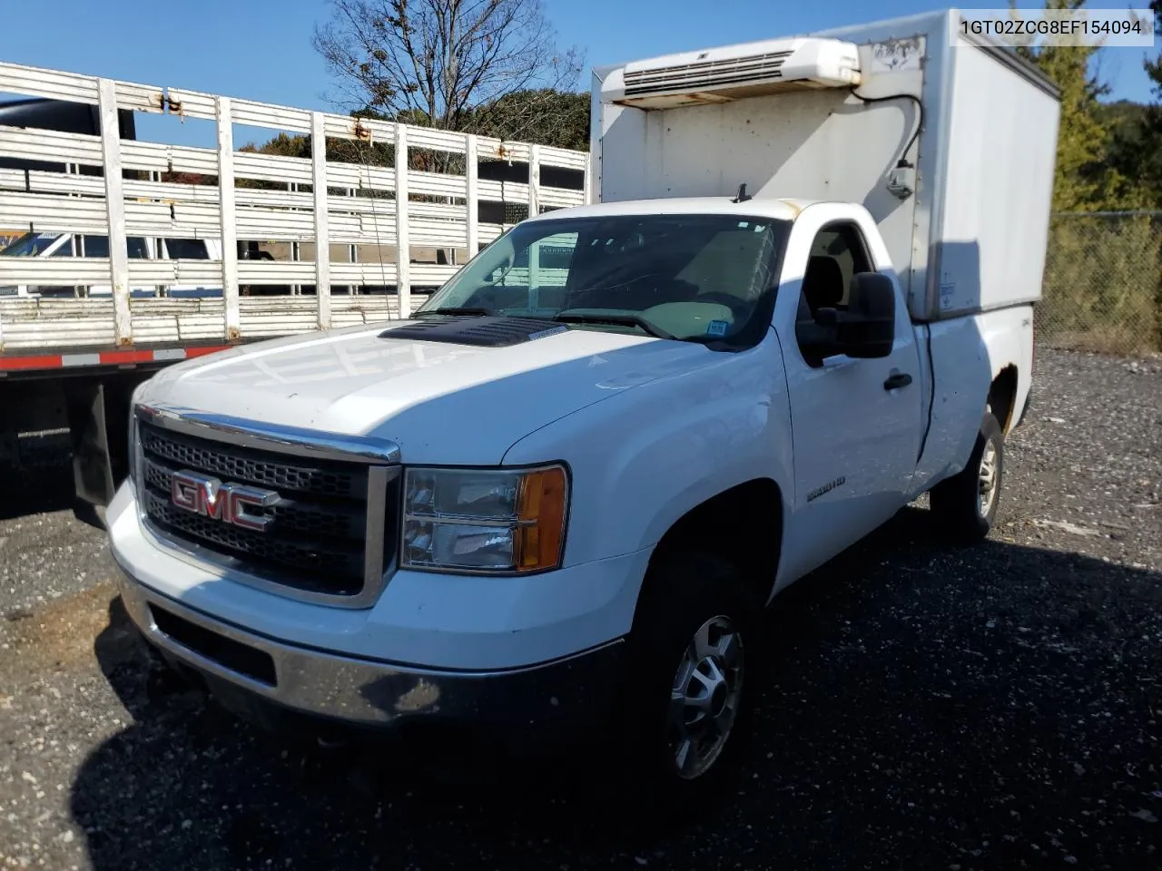 2014 GMC Sierra K2500 Heavy Duty VIN: 1GT02ZCG8EF154094 Lot: 75133294