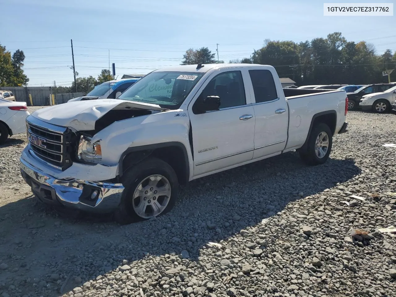 2014 GMC Sierra K1500 Slt VIN: 1GTV2VEC7EZ317762 Lot: 75173204