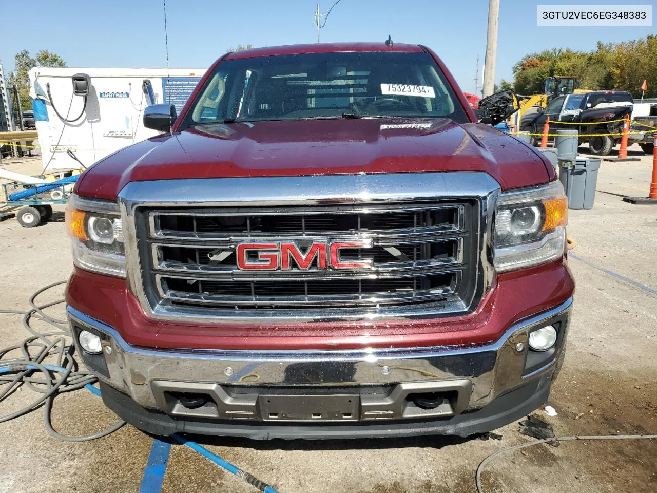 2014 GMC Sierra K1500 Slt VIN: 3GTU2VEC6EG348383 Lot: 75323794