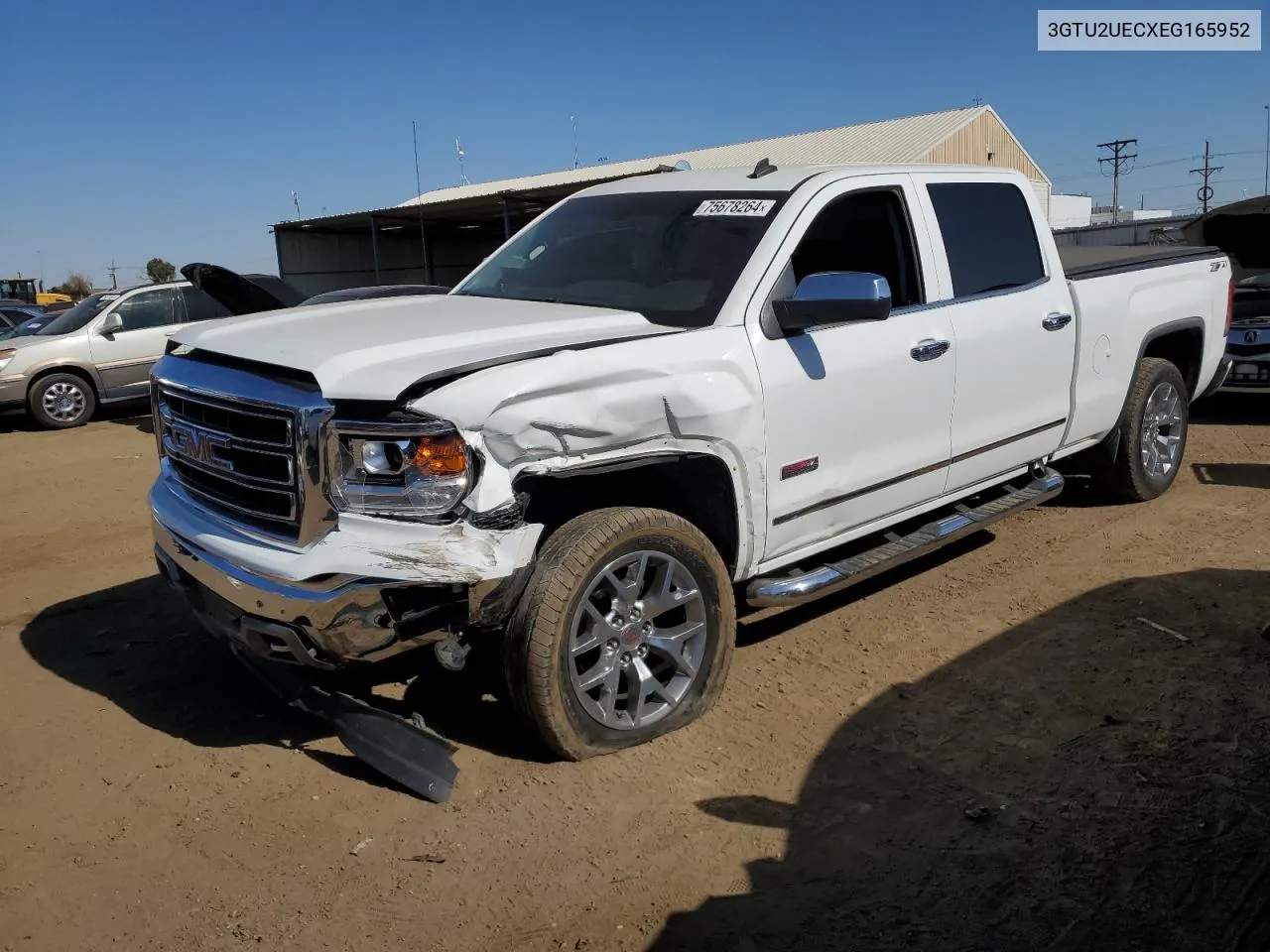 2014 GMC Sierra K1500 Sle VIN: 3GTU2UECXEG165952 Lot: 75678264