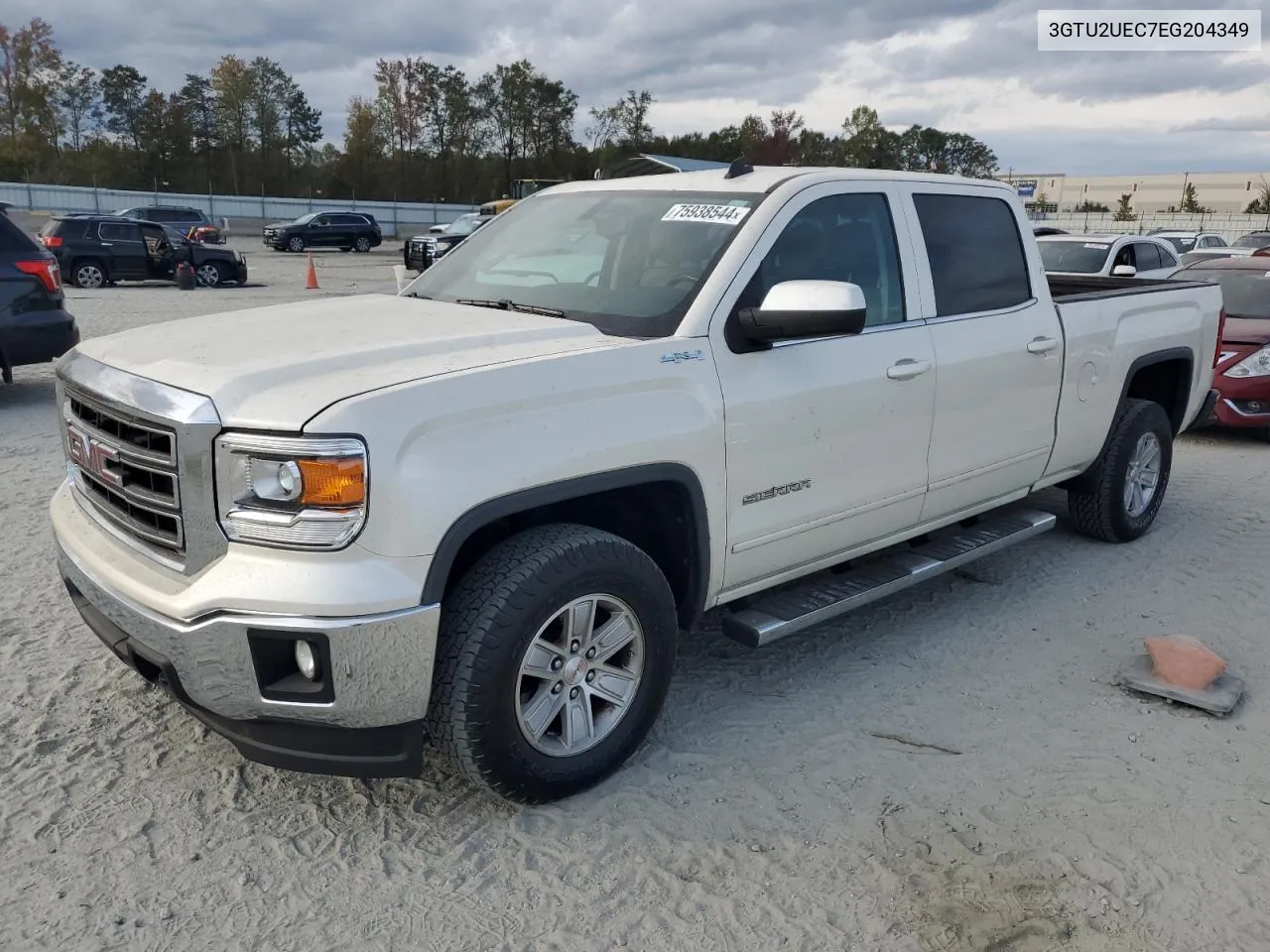 2014 GMC Sierra K1500 Sle VIN: 3GTU2UEC7EG204349 Lot: 75938544