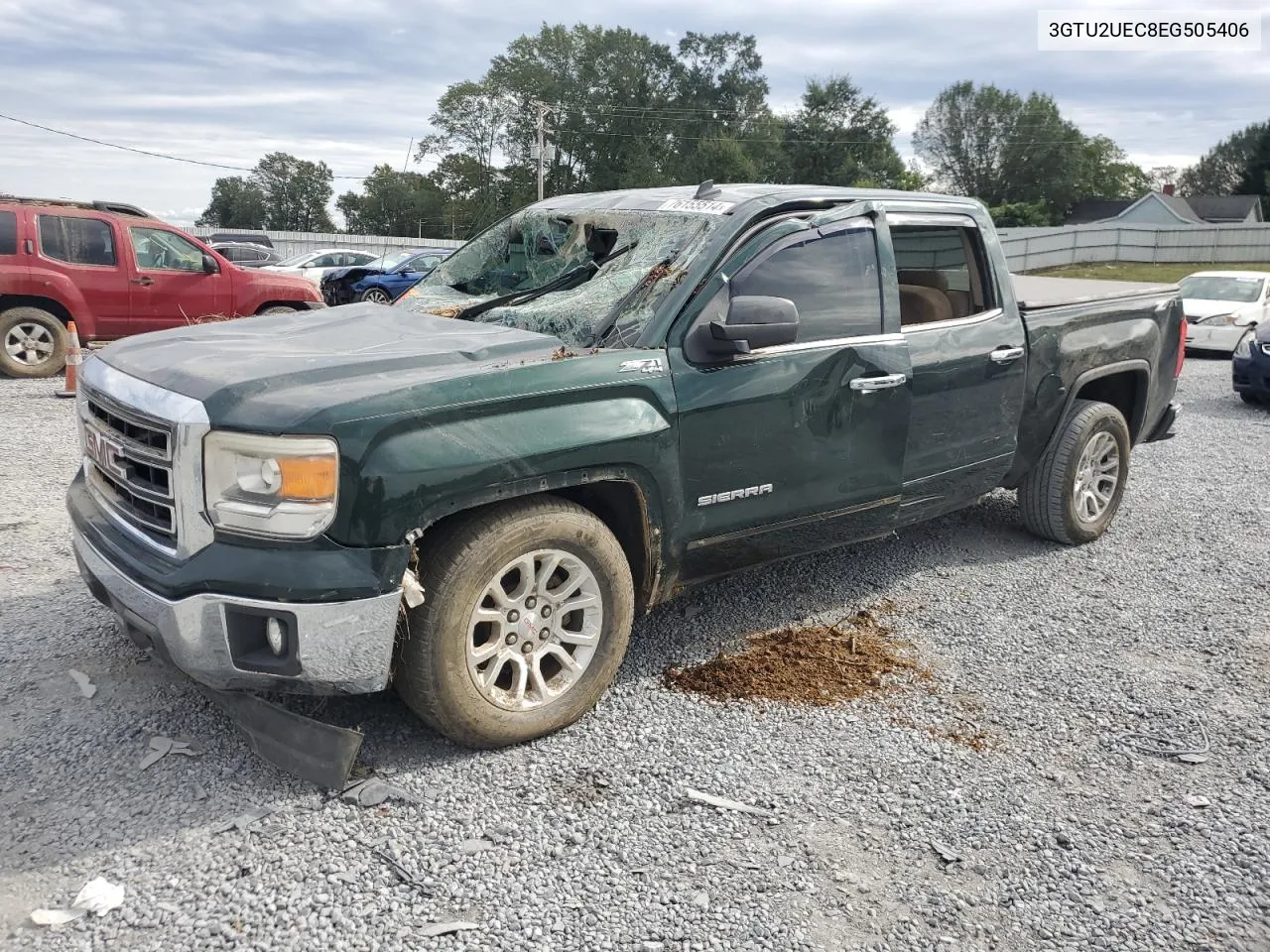 2014 GMC Sierra K1500 Sle VIN: 3GTU2UEC8EG505406 Lot: 76155514