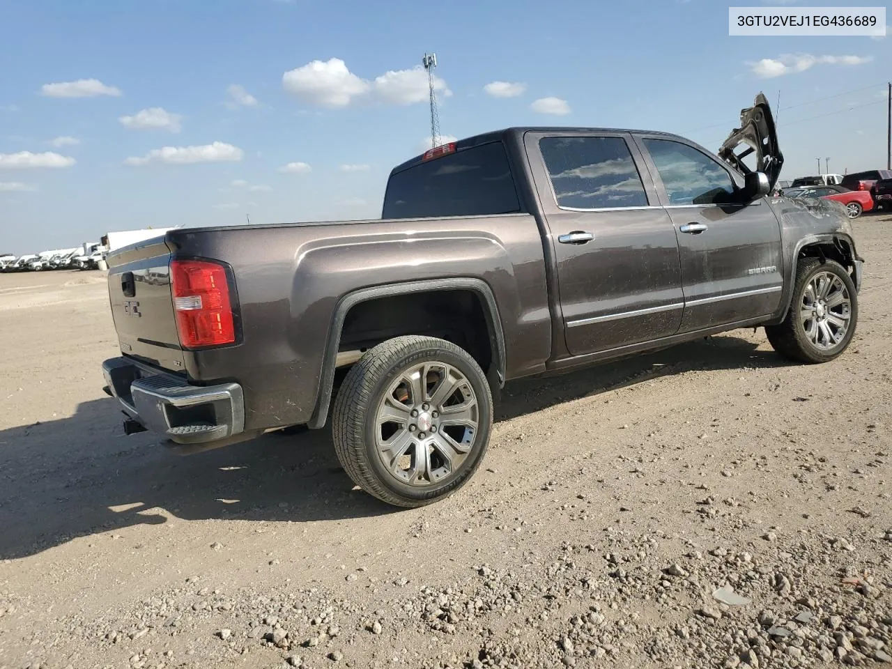 2014 GMC Sierra K1500 Slt VIN: 3GTU2VEJ1EG436689 Lot: 76354274