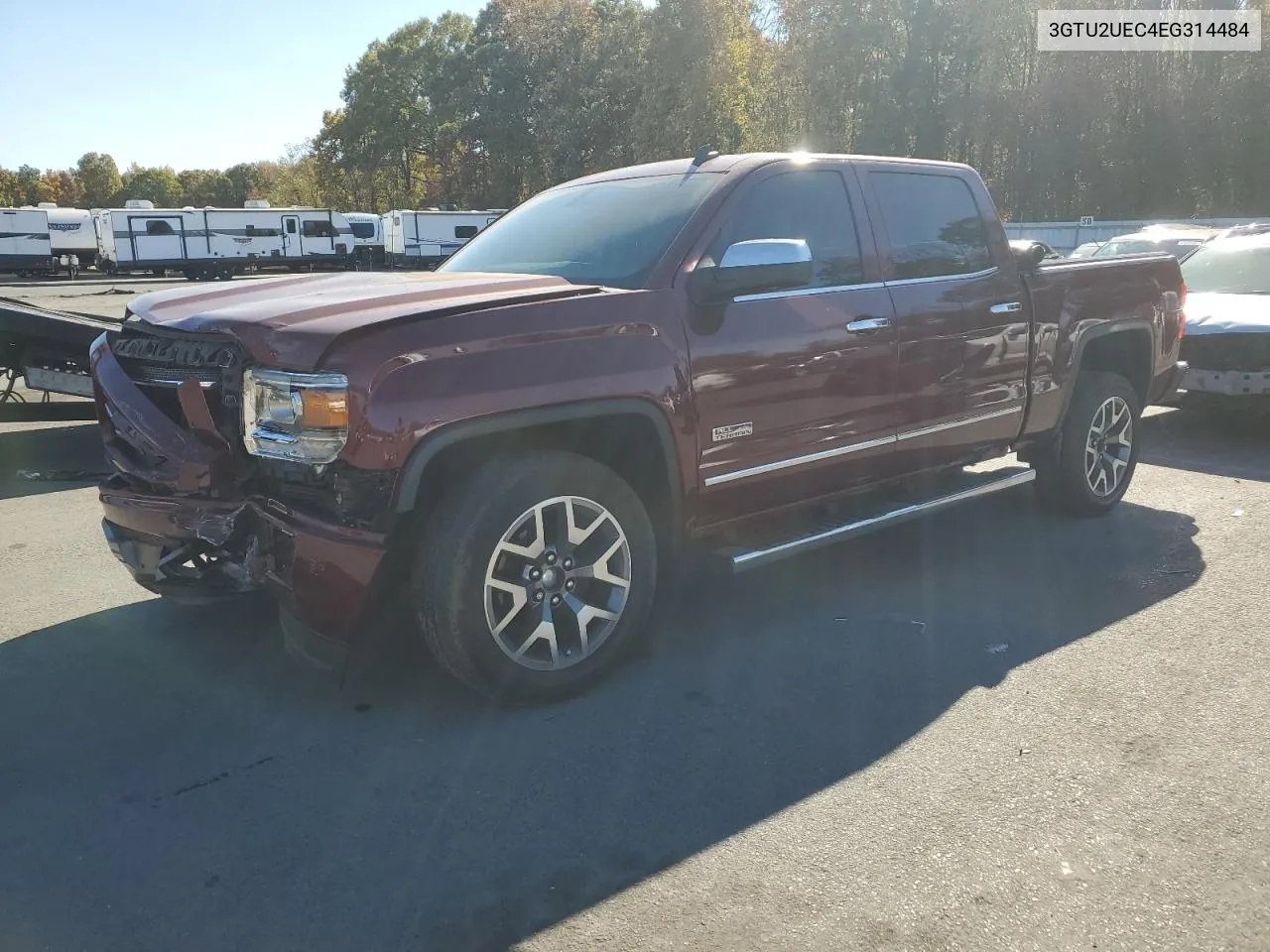 2014 GMC Sierra K1500 Sle VIN: 3GTU2UEC4EG314484 Lot: 76667384