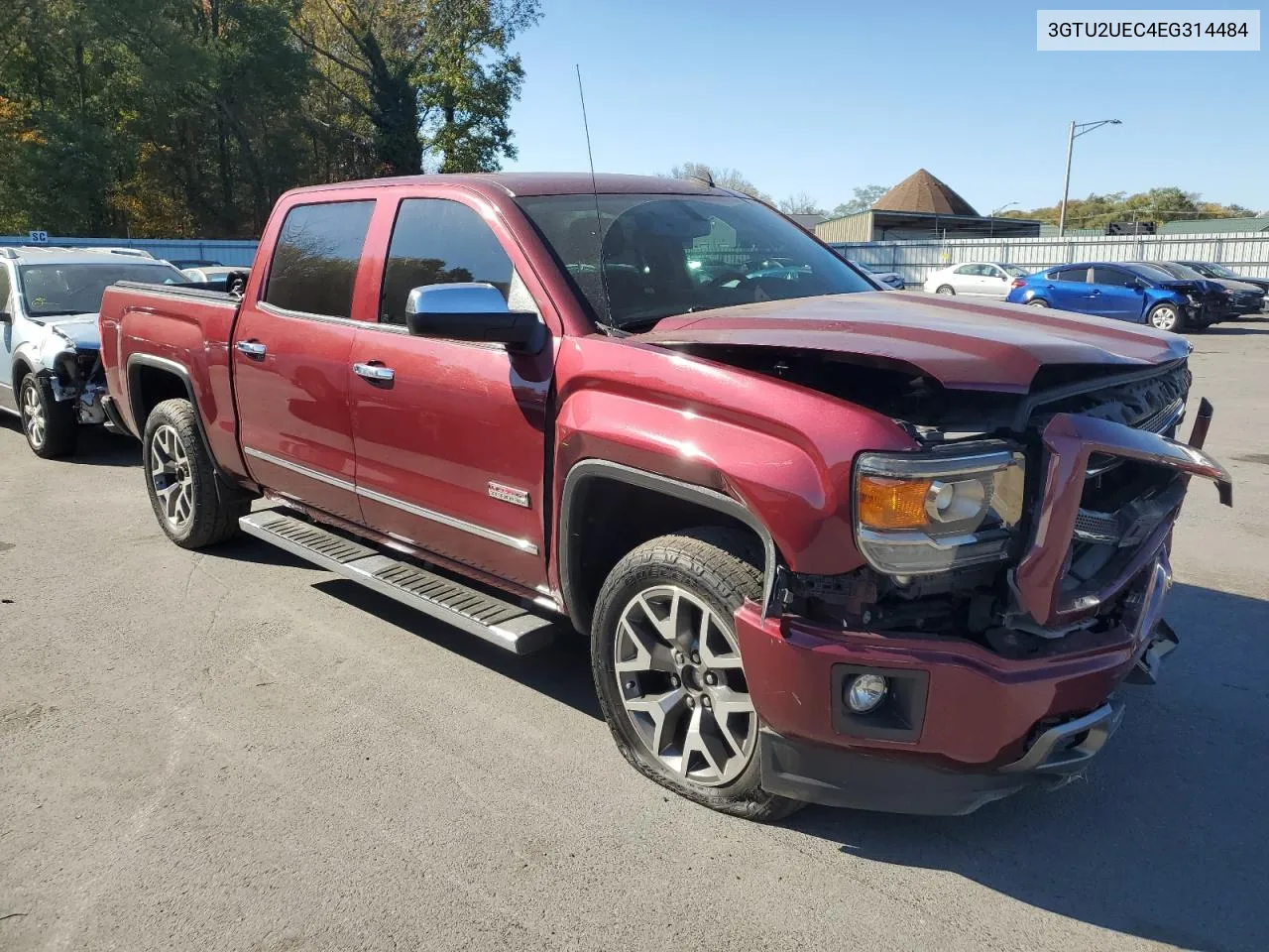 2014 GMC Sierra K1500 Sle VIN: 3GTU2UEC4EG314484 Lot: 76667384