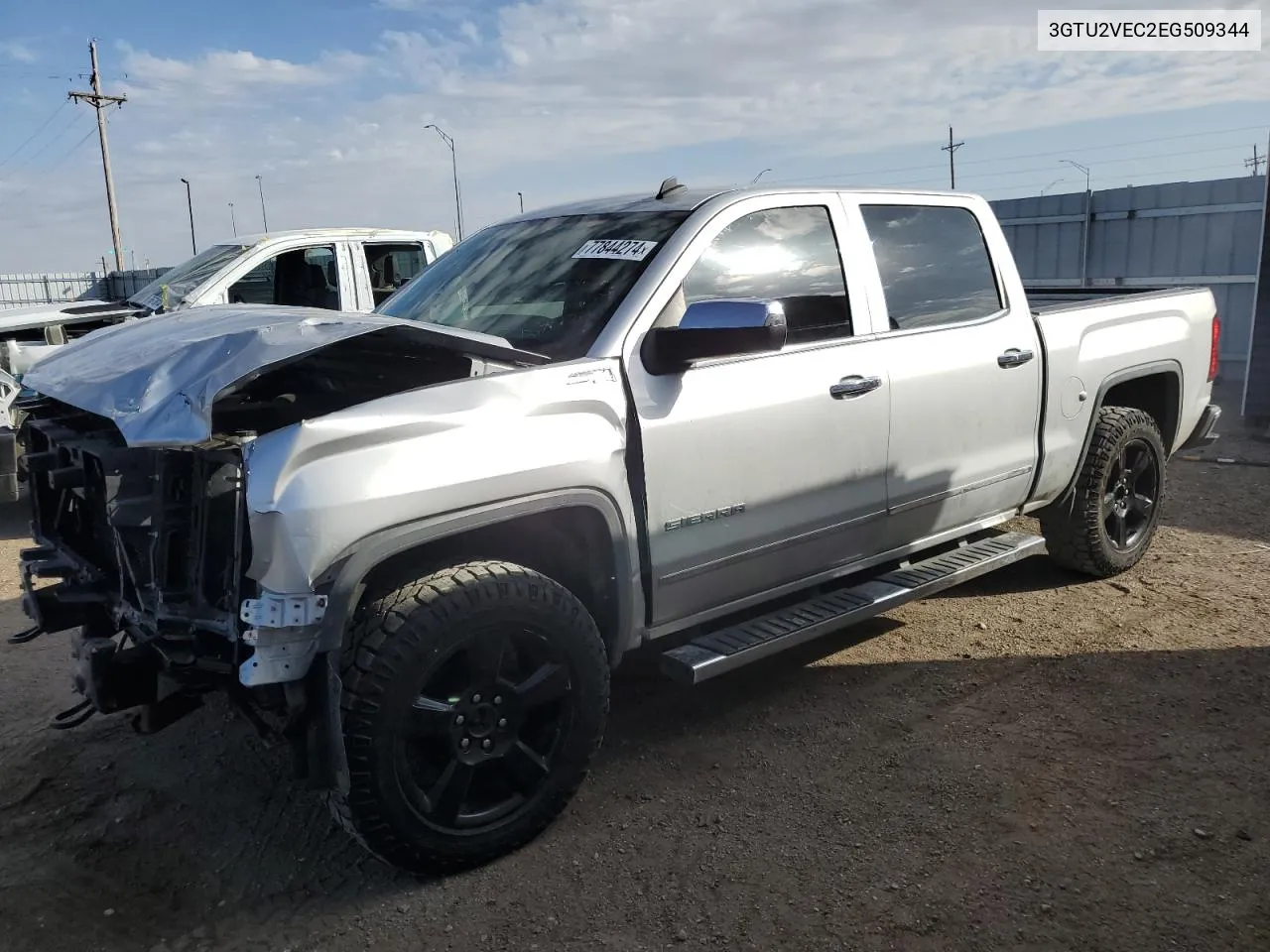 2014 GMC Sierra K1500 Slt VIN: 3GTU2VEC2EG509344 Lot: 77844274