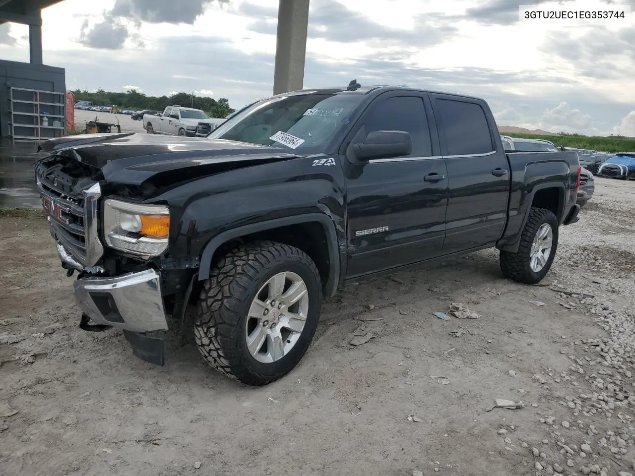 2014 GMC Sierra K1500 Sle VIN: 3GTU2UEC1EG353744 Lot: 77956964