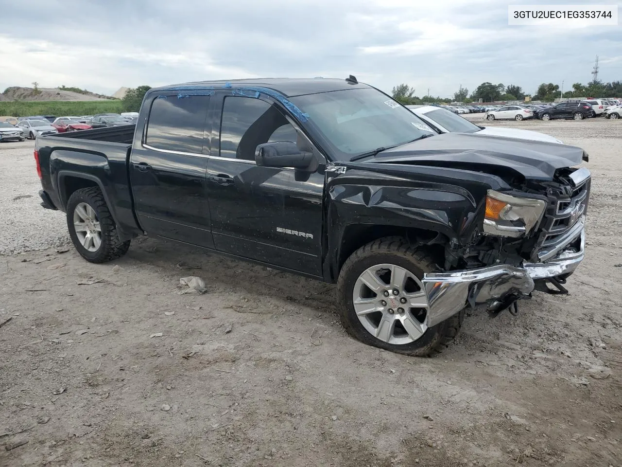 2014 GMC Sierra K1500 Sle VIN: 3GTU2UEC1EG353744 Lot: 77956964