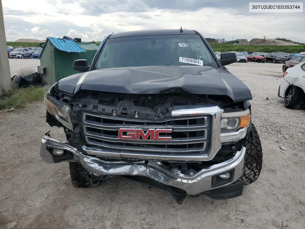 2014 GMC Sierra K1500 Sle VIN: 3GTU2UEC1EG353744 Lot: 77956964