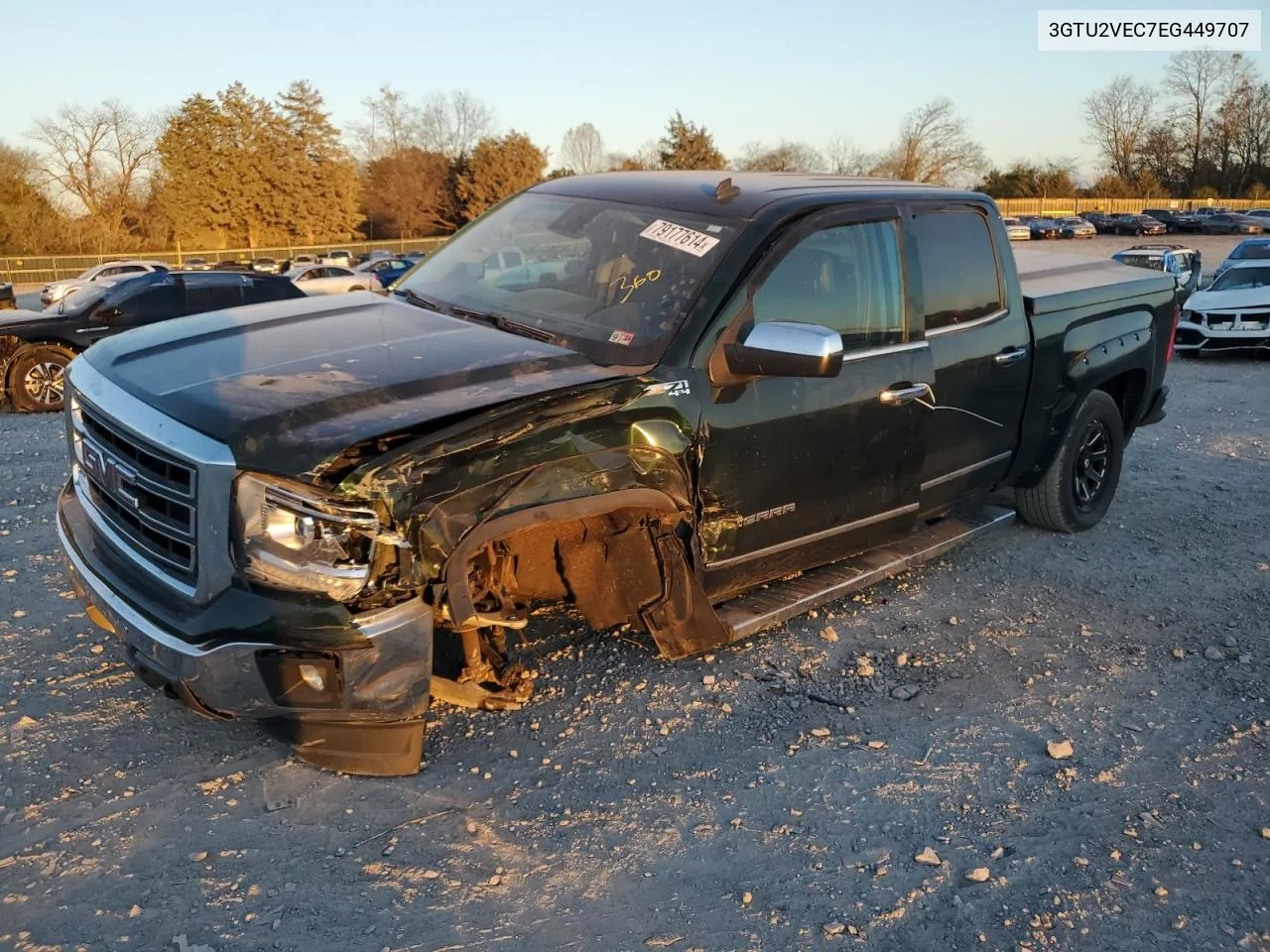 2014 GMC Sierra K1500 Slt VIN: 3GTU2VEC7EG449707 Lot: 79177614