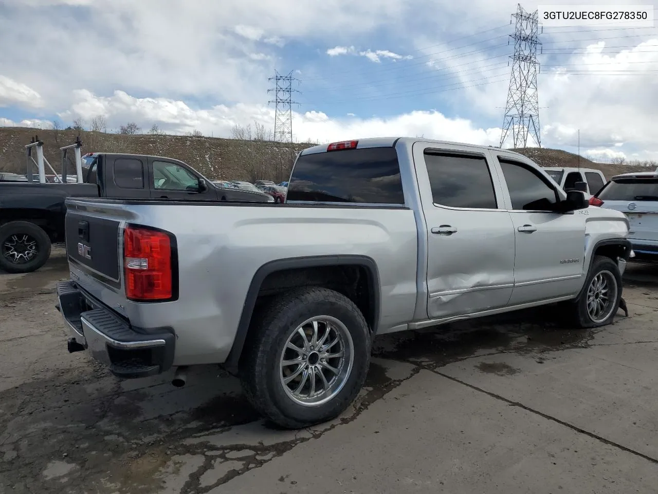 2015 GMC Sierra K1500 Sle VIN: 3GTU2UEC8FG278350 Lot: 48647834