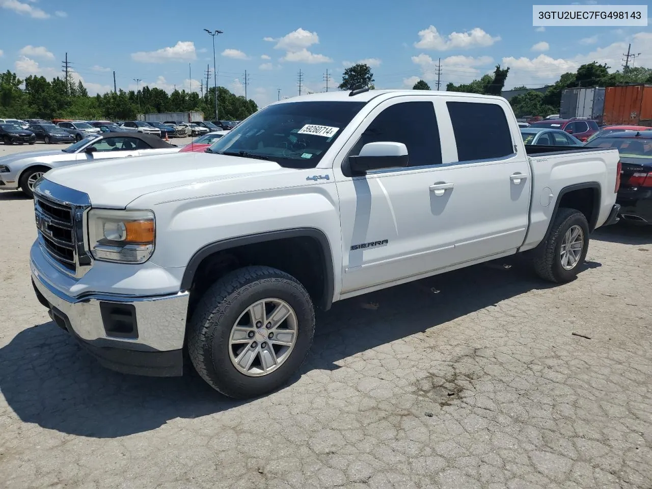 2015 GMC Sierra K1500 Sle VIN: 3GTU2UEC7FG498143 Lot: 59260714