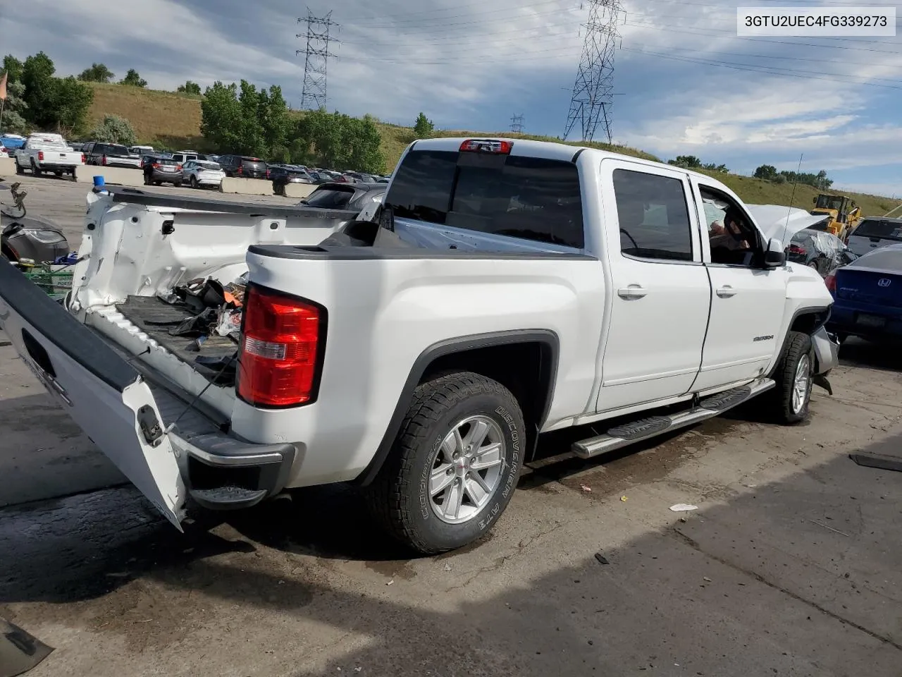 2015 GMC Sierra K1500 Sle VIN: 3GTU2UEC4FG339273 Lot: 59356054