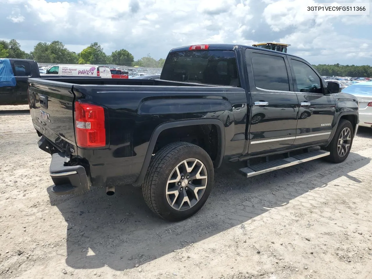 2015 GMC Sierra C1500 Slt VIN: 3GTP1VEC9FG511366 Lot: 59955114