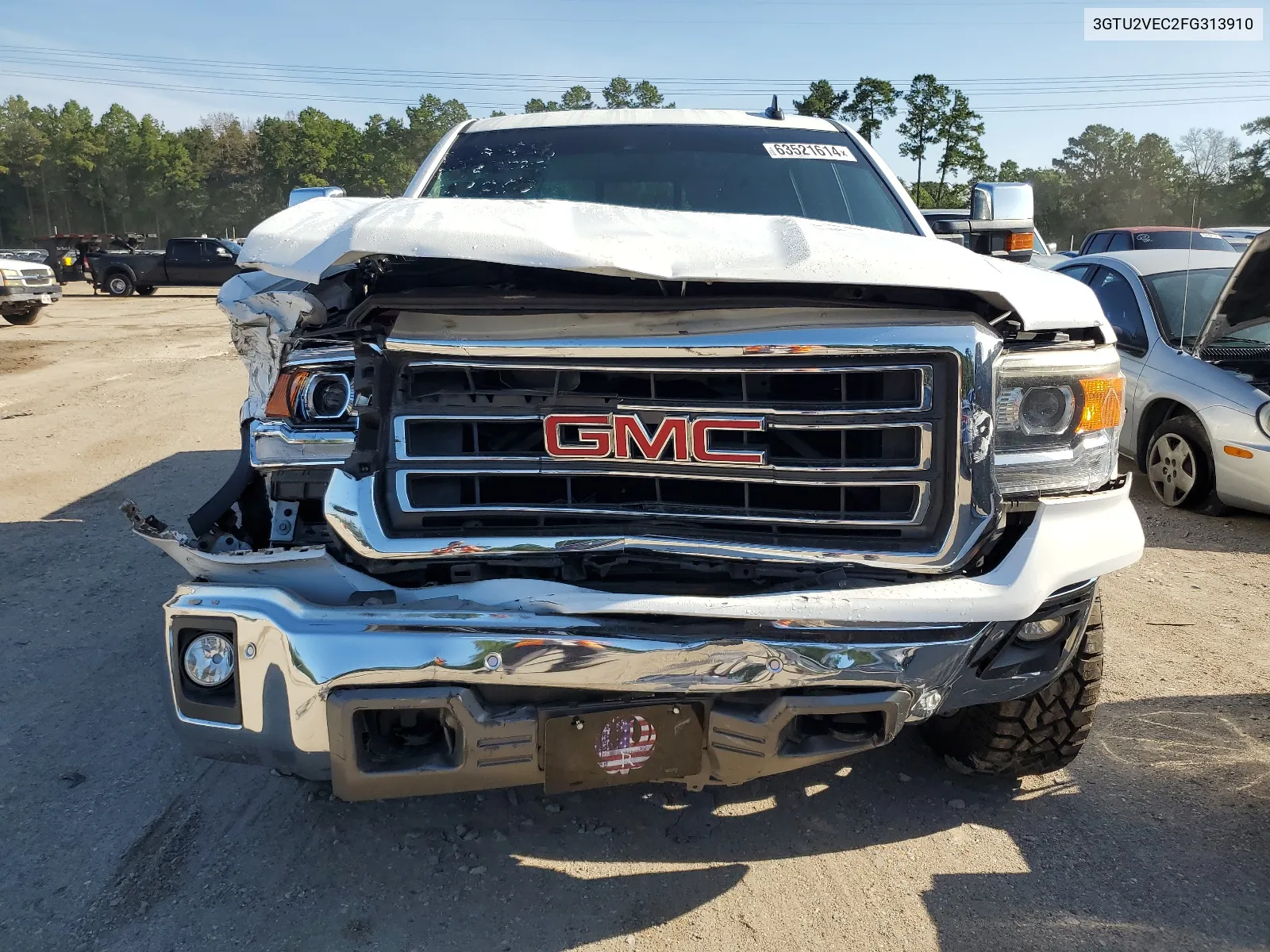 2015 GMC Sierra K1500 Slt VIN: 3GTU2VEC2FG313910 Lot: 63521614