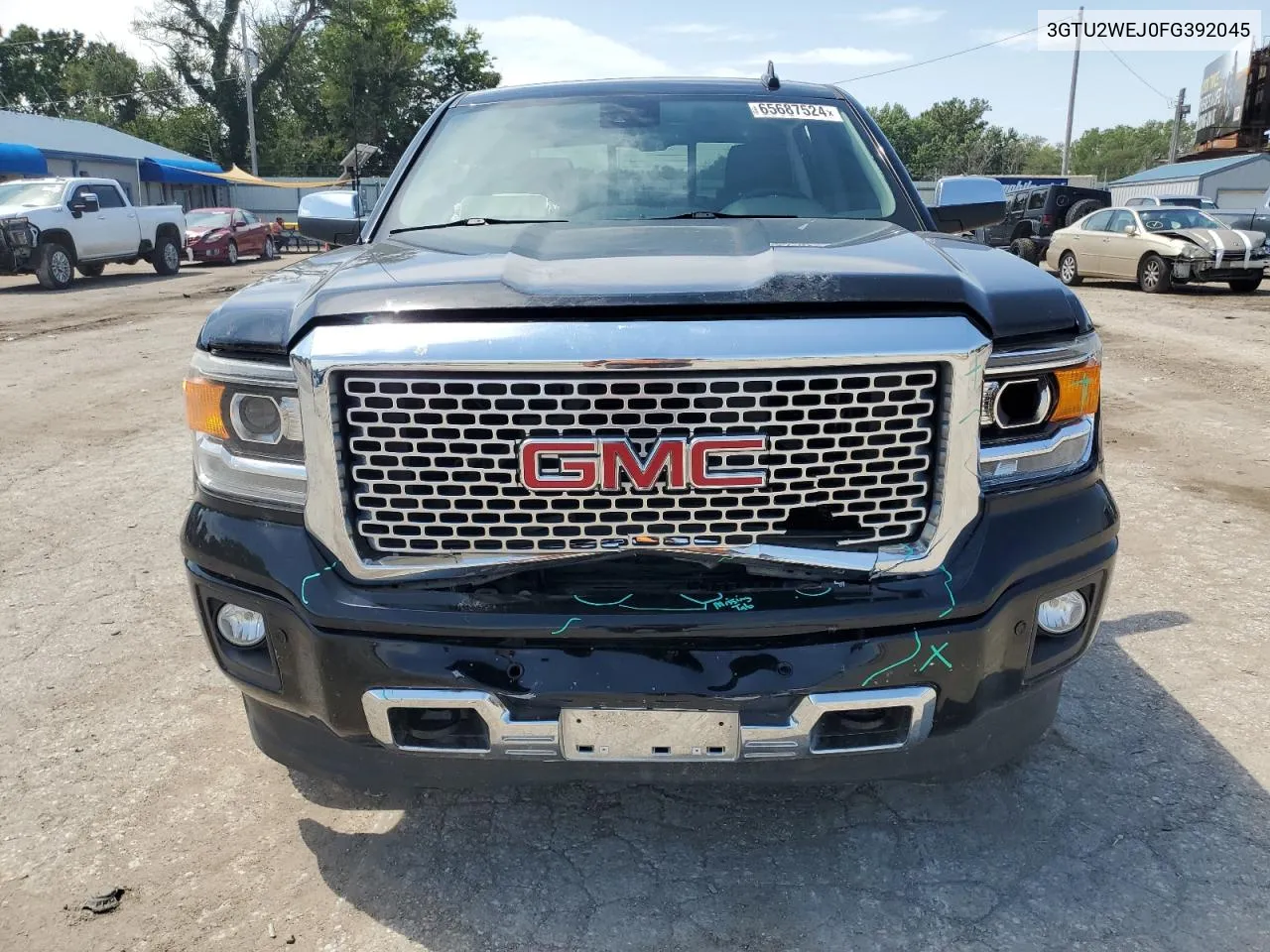 2015 GMC Sierra K1500 Denali VIN: 3GTU2WEJ0FG392045 Lot: 65687524