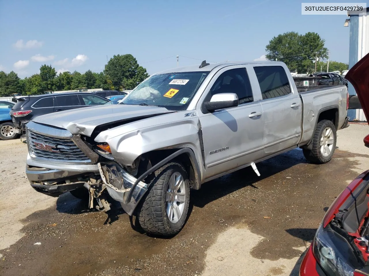 2015 GMC Sierra K1500 Sle VIN: 3GTU2UEC3FG429739 Lot: 66872754