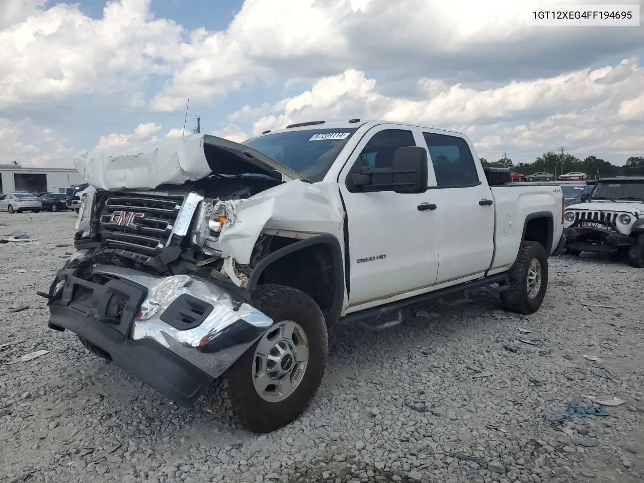 2015 GMC Sierra K2500 Heavy Duty VIN: 1GT12XEG4FF194695 Lot: 67209114