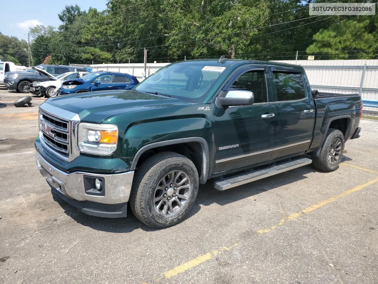 2015 GMC Sierra K1500 Slt VIN: 3GTU2VEC3FG382086 Lot: 67272084