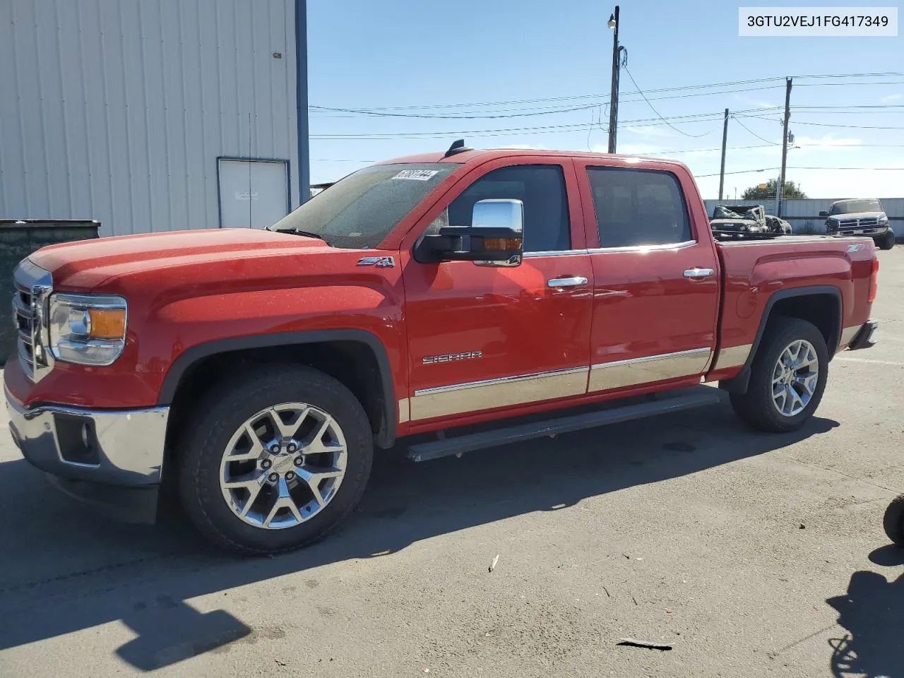 2015 GMC Sierra K1500 Slt VIN: 3GTU2VEJ1FG417349 Lot: 67881744