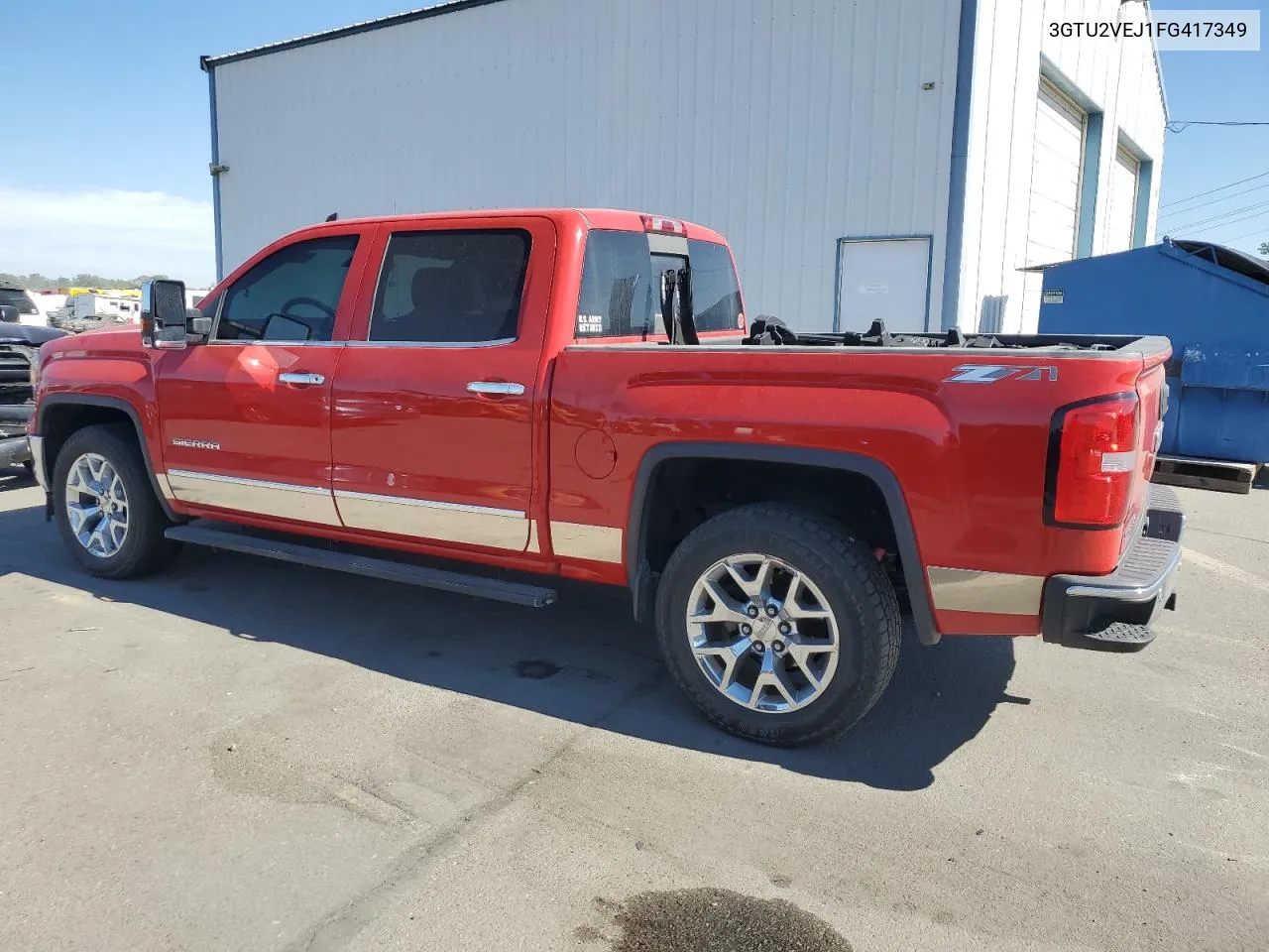 2015 GMC Sierra K1500 Slt VIN: 3GTU2VEJ1FG417349 Lot: 67881744