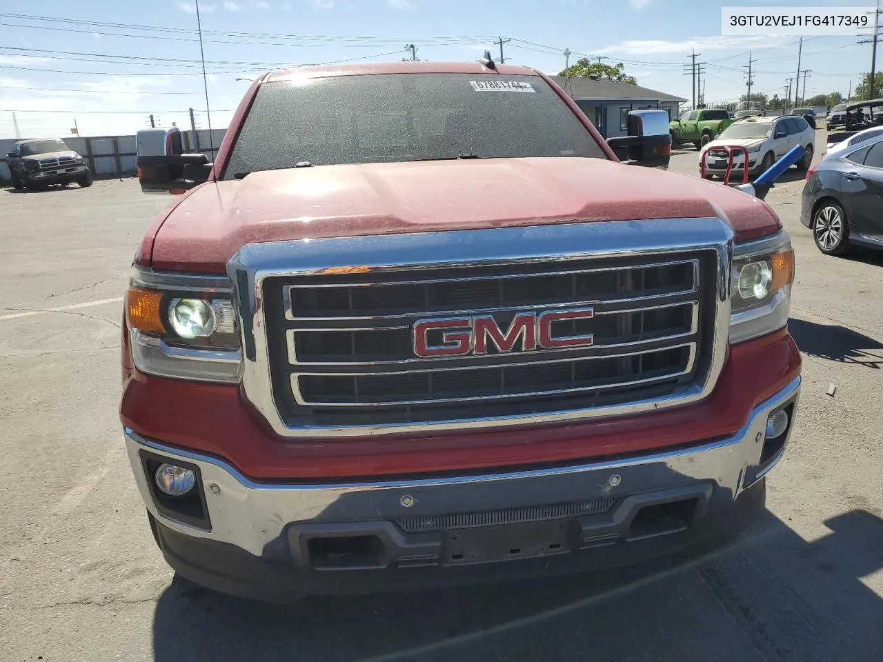 2015 GMC Sierra K1500 Slt VIN: 3GTU2VEJ1FG417349 Lot: 67881744