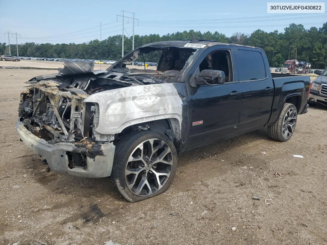 2015 GMC Sierra K1500 Slt VIN: 3GTU2VEJ0FG430822 Lot: 67901894