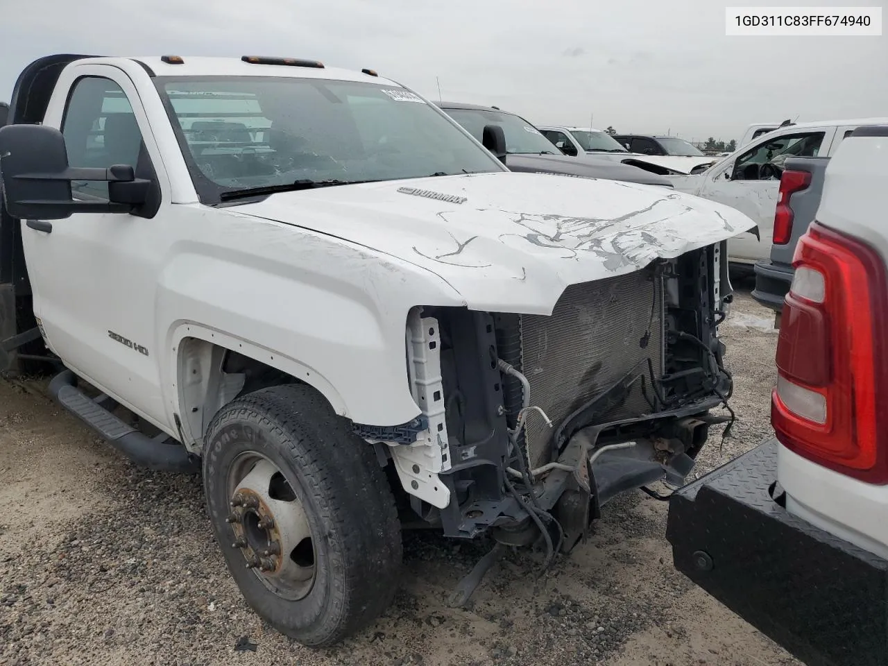 2015 GMC Sierra C3500 VIN: 1GD311C83FF674940 Lot: 67943314