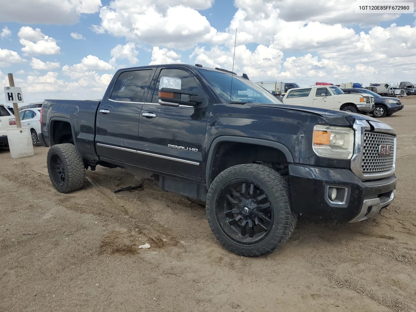 2015 GMC Sierra K2500 Denali VIN: 1GT120E85FF672980 Lot: 68380504