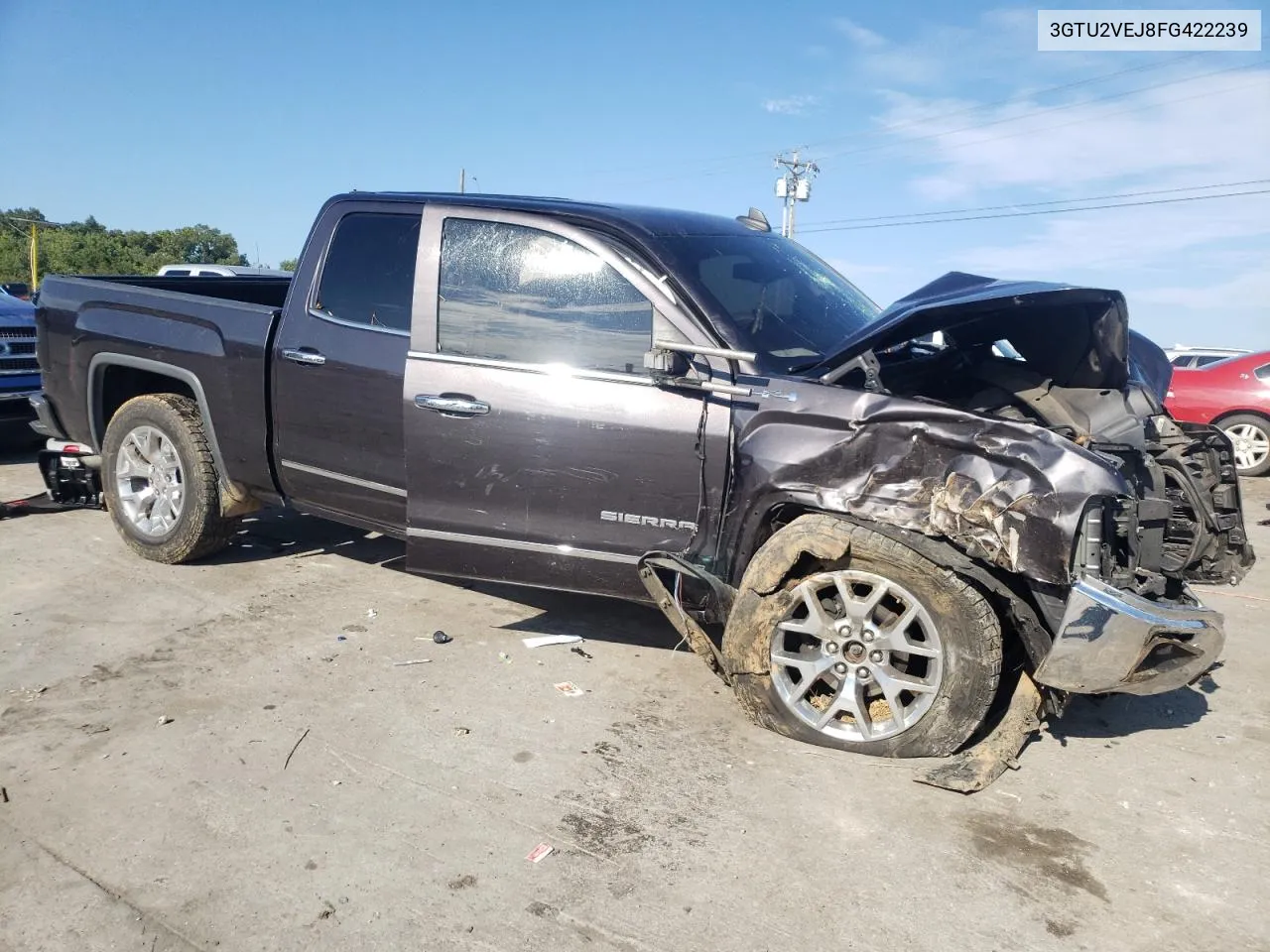 2015 GMC Sierra K1500 Slt VIN: 3GTU2VEJ8FG422239 Lot: 68434254