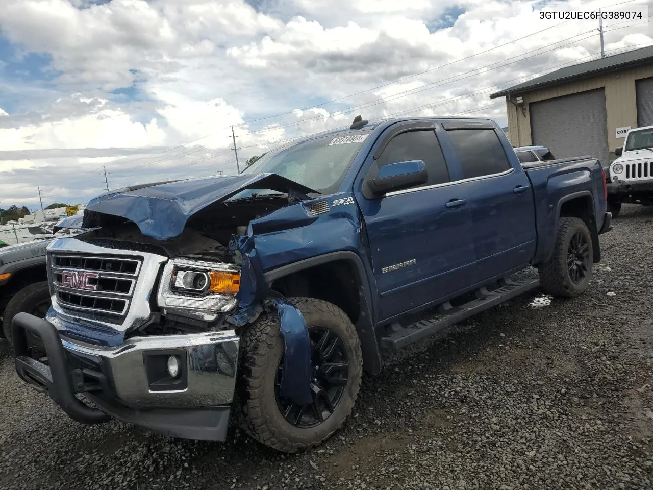 2015 GMC Sierra K1500 Sle VIN: 3GTU2UEC6FG389074 Lot: 68570384