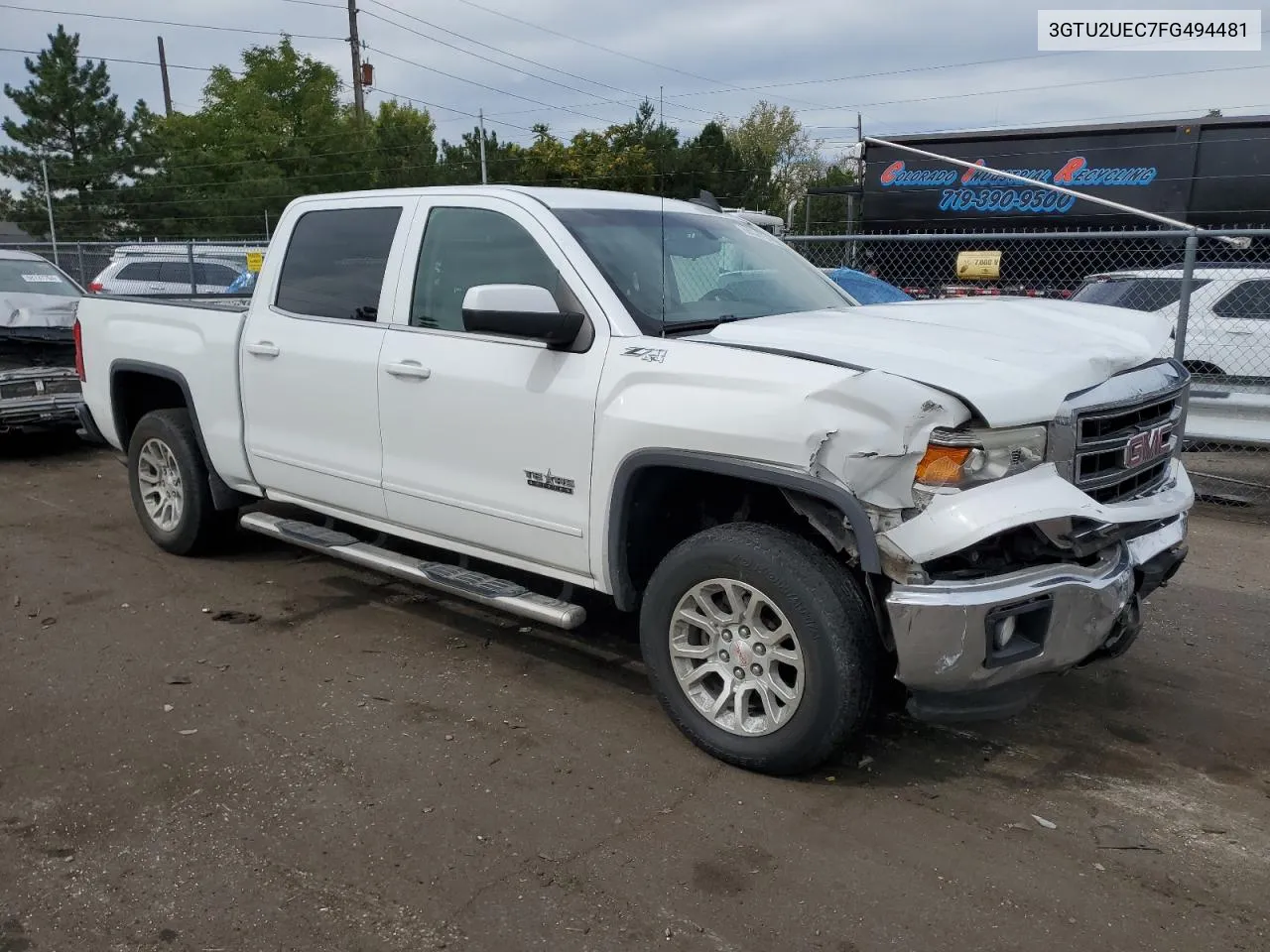 2015 GMC Sierra K1500 Sle VIN: 3GTU2UEC7FG494481 Lot: 69034734