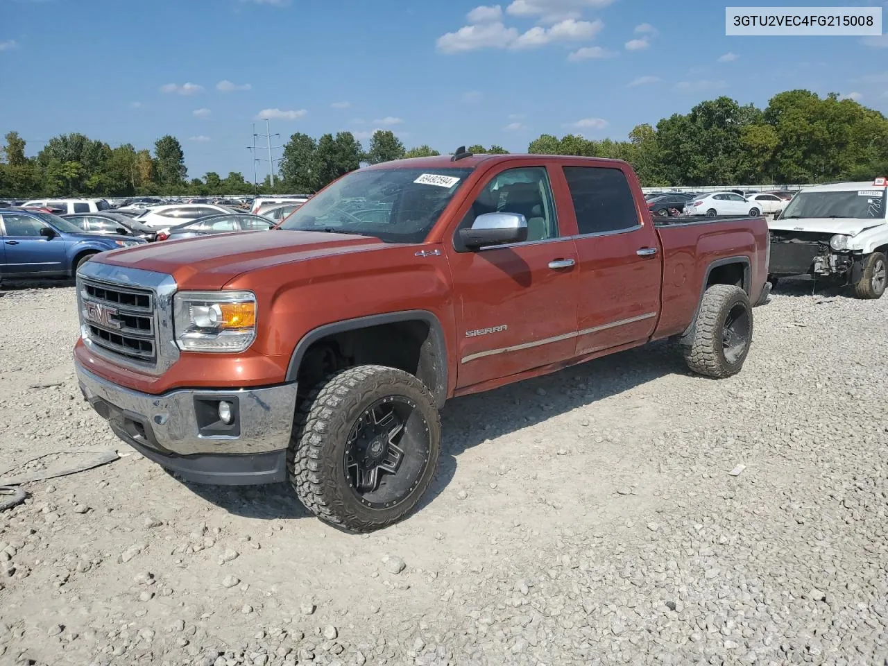 2015 GMC Sierra K1500 Slt VIN: 3GTU2VEC4FG215008 Lot: 69492594