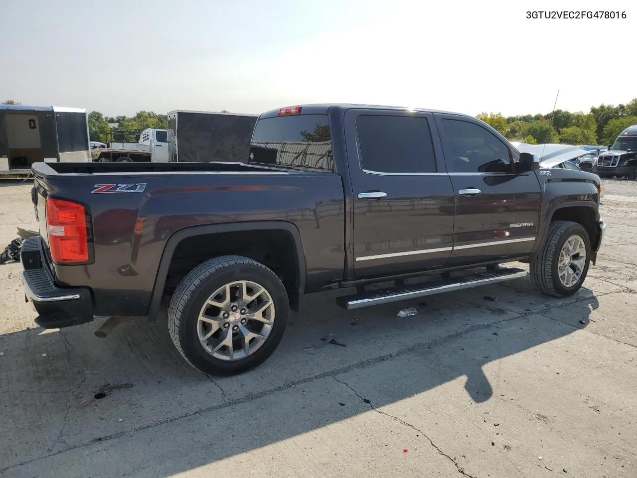 2015 GMC Sierra K1500 Slt VIN: 3GTU2VEC2FG478016 Lot: 70184334