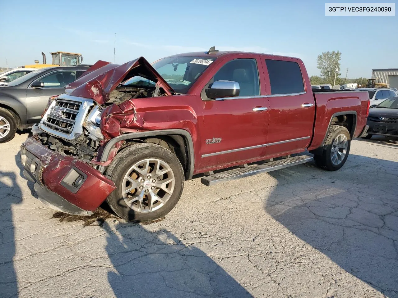 2015 GMC Sierra C1500 Slt VIN: 3GTP1VEC8FG240090 Lot: 70206184