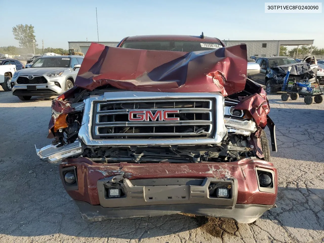 2015 GMC Sierra C1500 Slt VIN: 3GTP1VEC8FG240090 Lot: 70206184