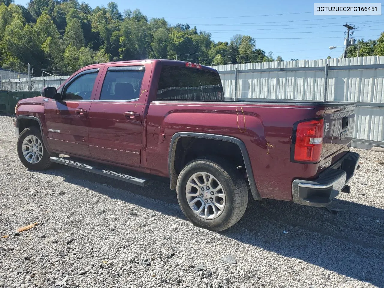 2015 GMC Sierra K1500 Sle VIN: 3GTU2UEC2FG166451 Lot: 70262194