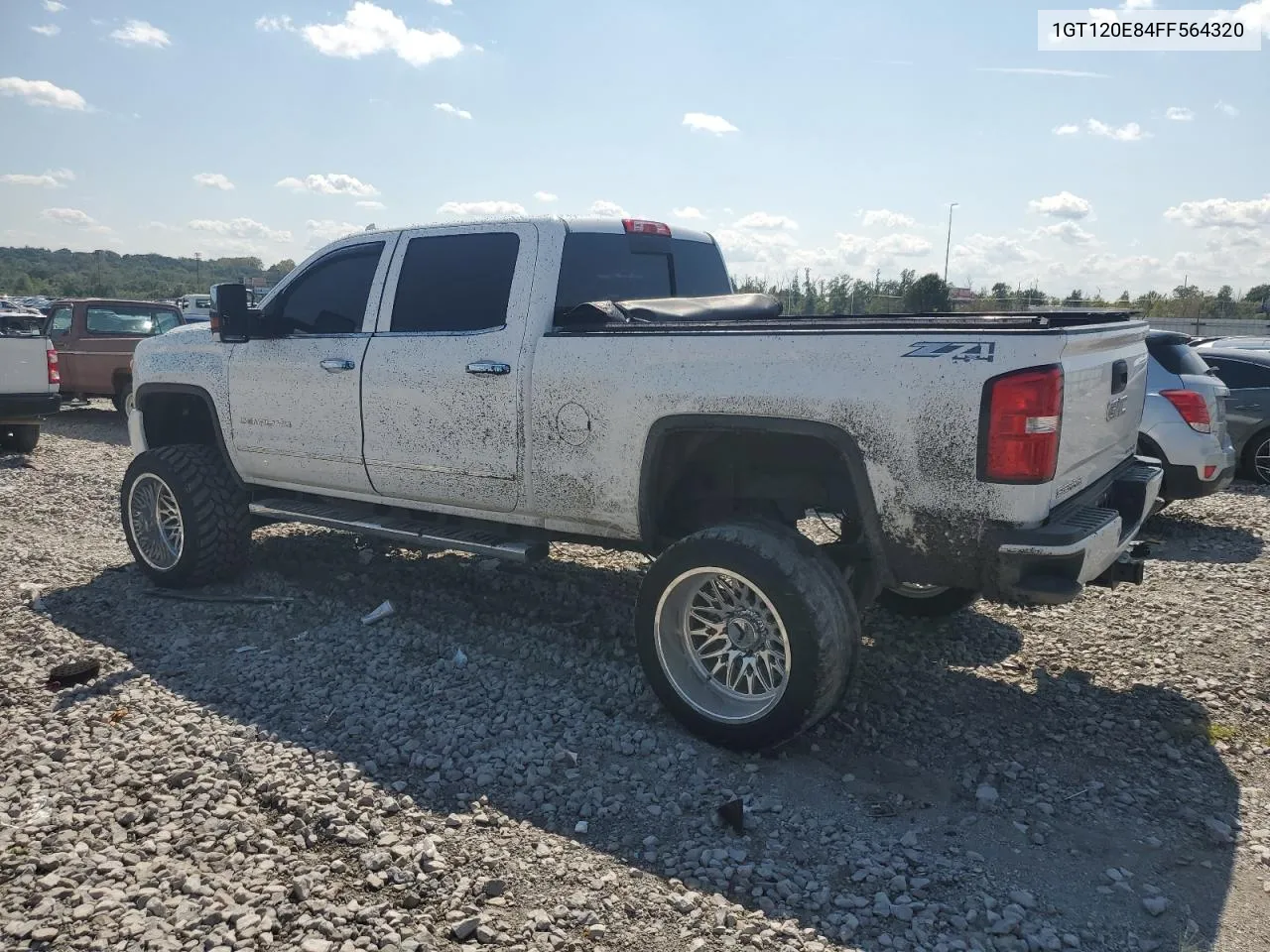 2015 GMC Sierra K2500 Denali VIN: 1GT120E84FF564320 Lot: 70362004