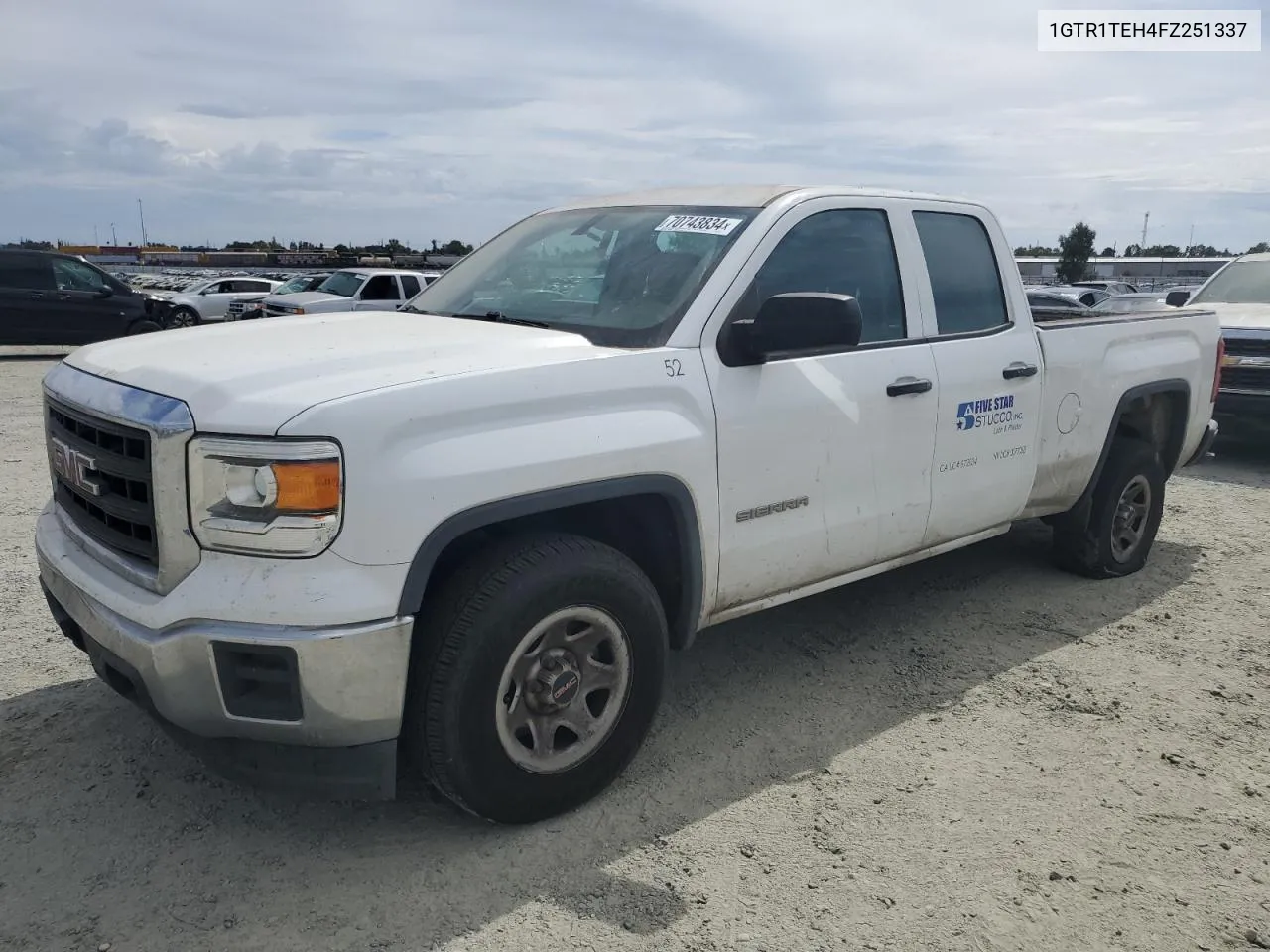 2015 GMC Sierra C1500 VIN: 1GTR1TEH4FZ251337 Lot: 70743834