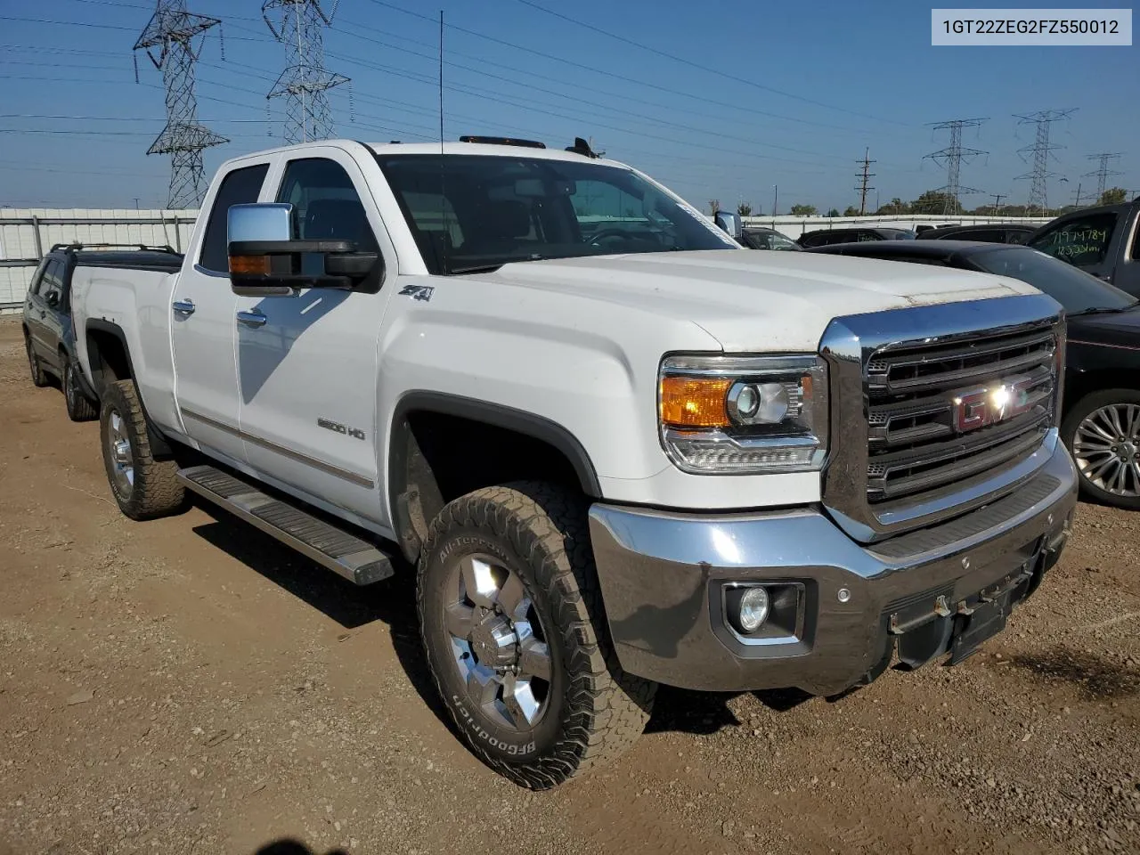 2015 GMC Sierra K2500 Slt VIN: 1GT22ZEG2FZ550012 Lot: 71119234