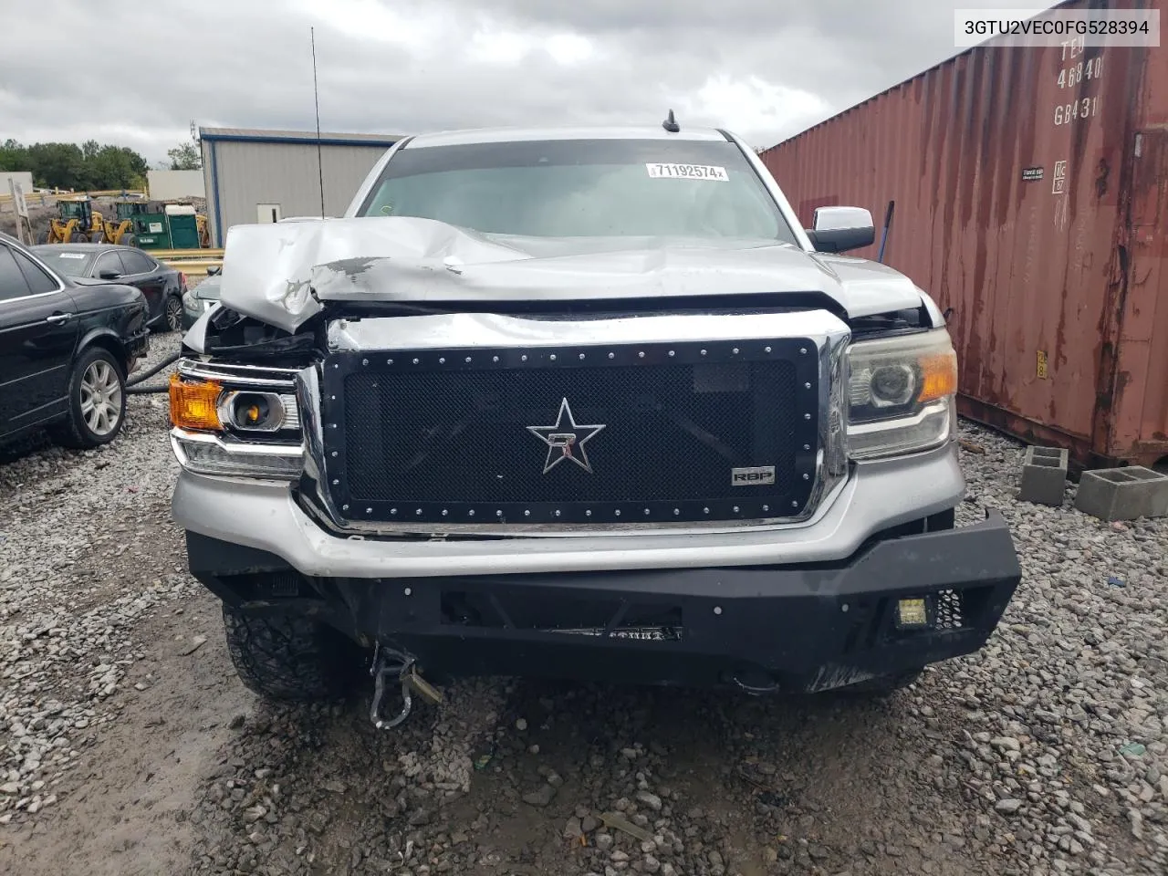 2015 GMC Sierra K1500 Slt VIN: 3GTU2VEC0FG528394 Lot: 71192574