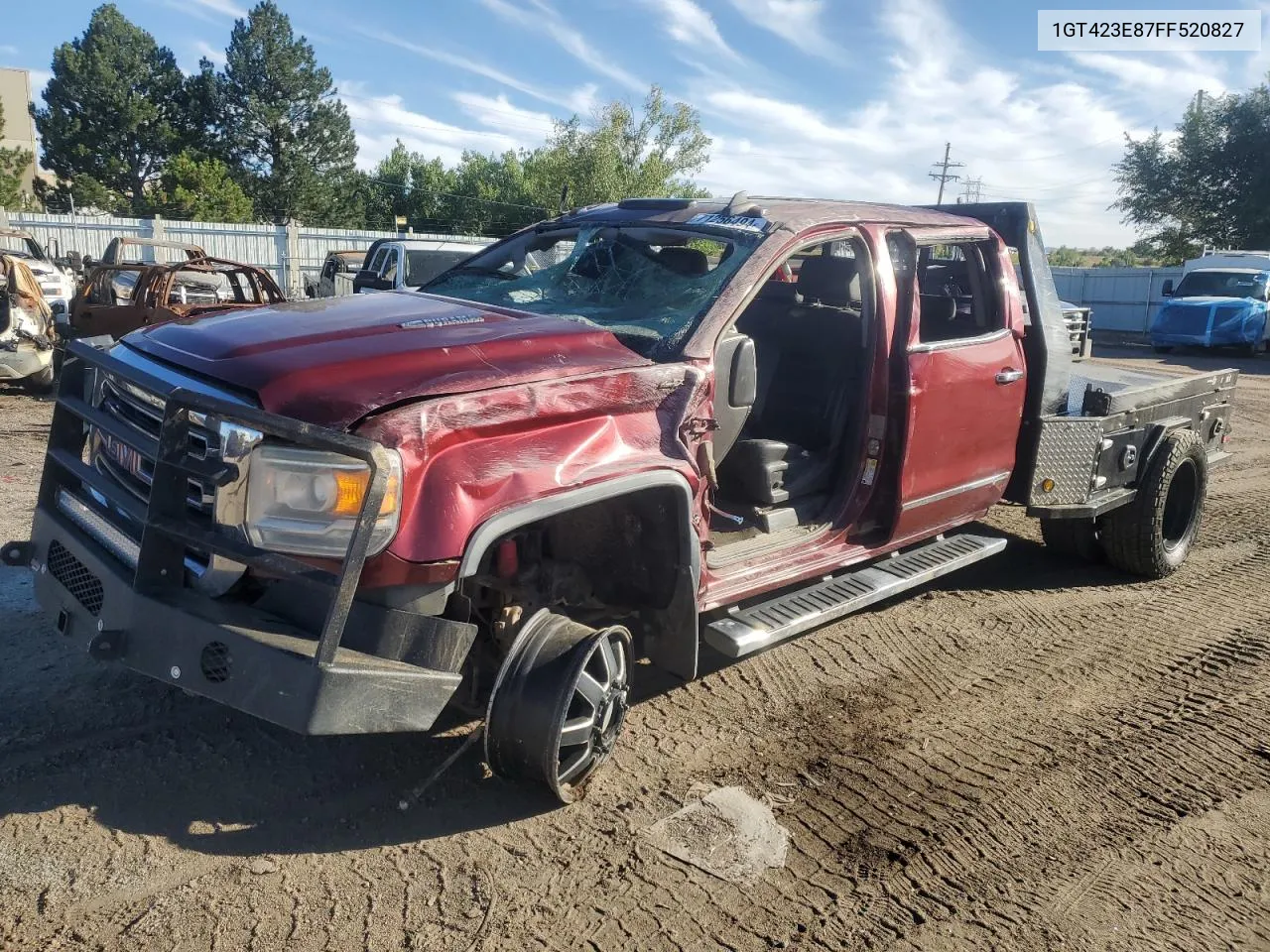 2015 GMC Sierra K3500 Slt VIN: 1GT423E87FF520827 Lot: 71256494