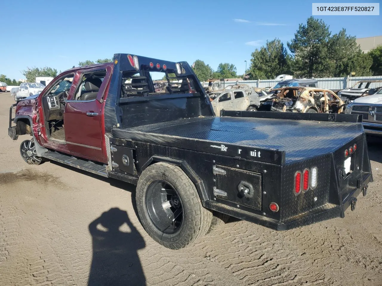 2015 GMC Sierra K3500 Slt VIN: 1GT423E87FF520827 Lot: 71256494