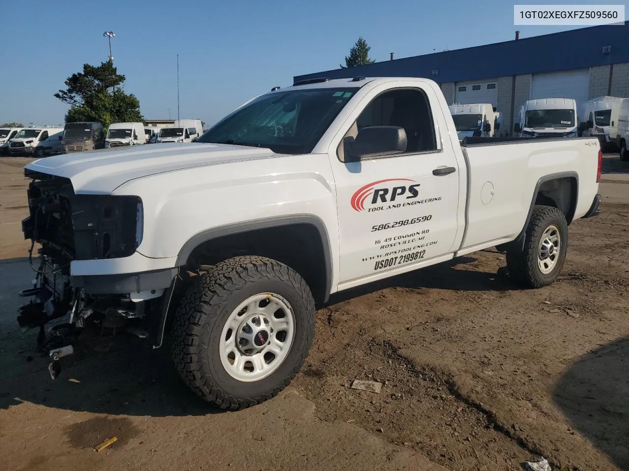 2015 GMC Sierra K2500 Heavy Duty VIN: 1GT02XEGXFZ509560 Lot: 71269294